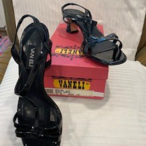 Women's Black Patent Strappy Sandal